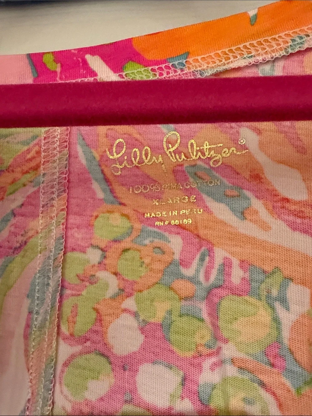 Lilly Pulitzer Multicolor Pink Orange Green Mini Dress - Picture 2 of 3